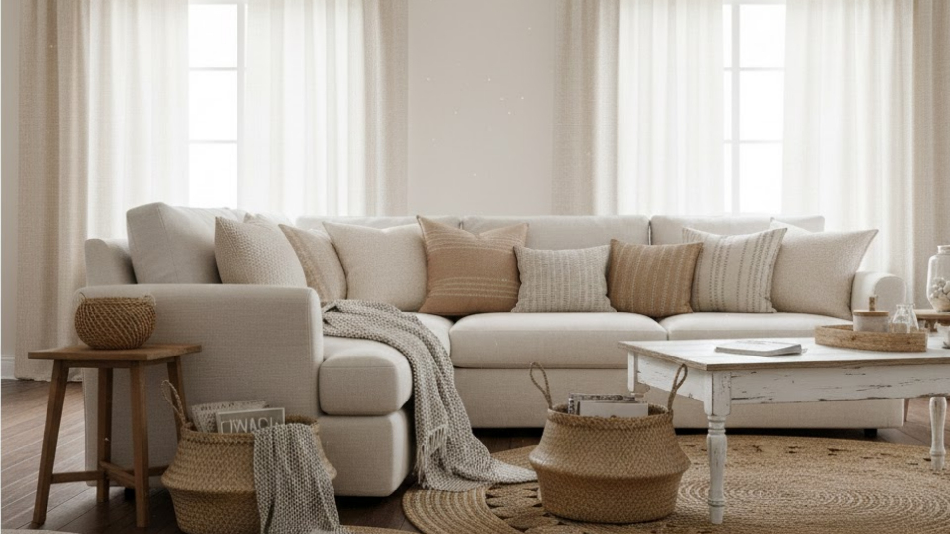 Farmhouse Linen and Woven Textures