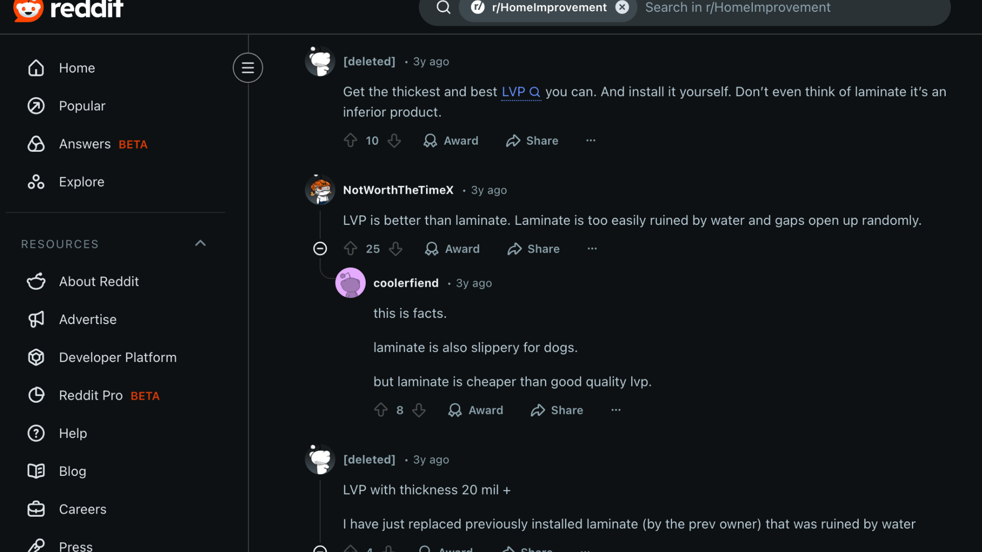 Real User Feedback on LVP and Laminate