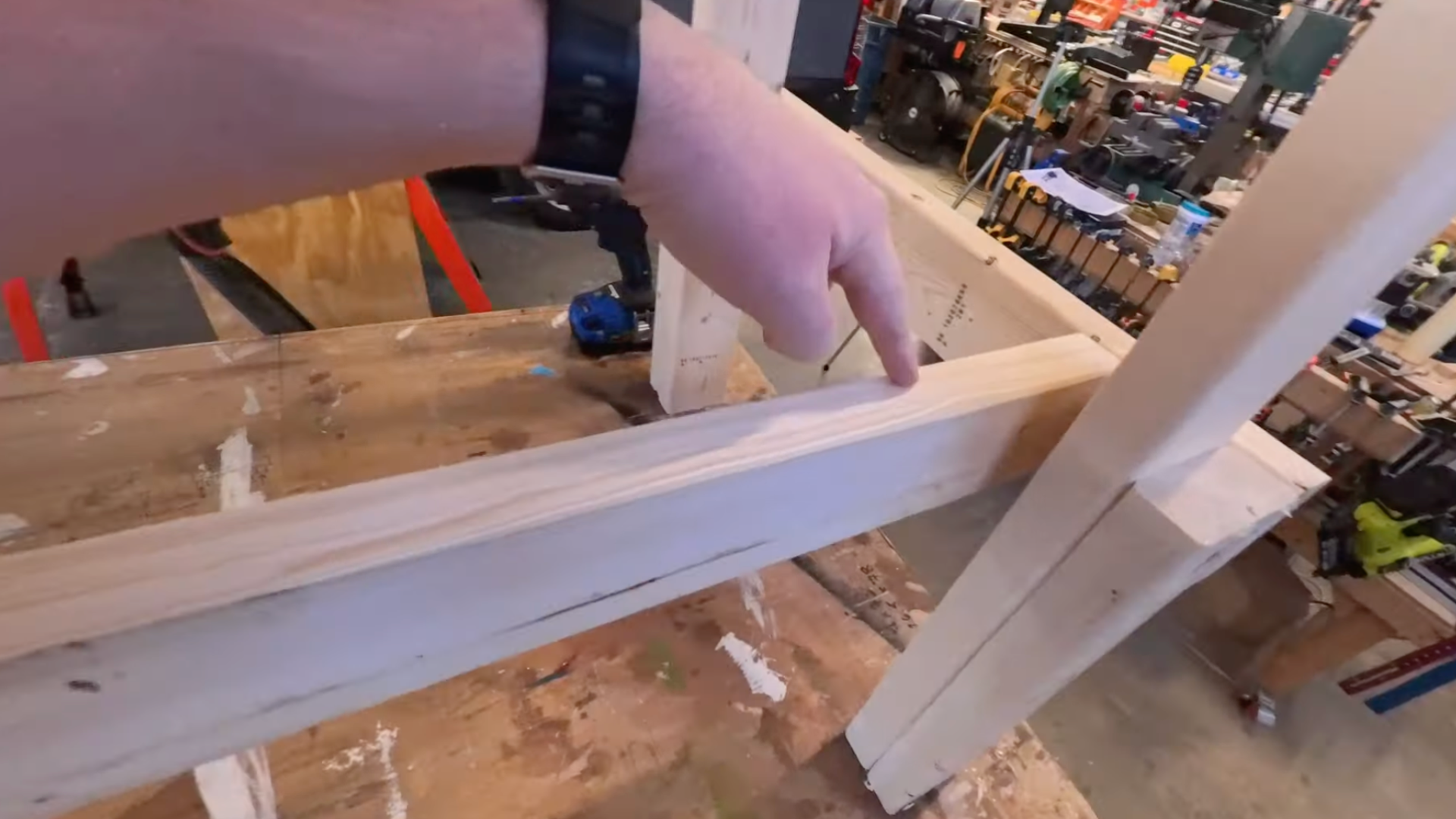 Step 4 Build the Lower Shelf Frame and Toe Kick