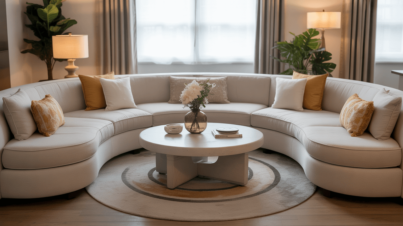 arranging living room furniture with tv in corner