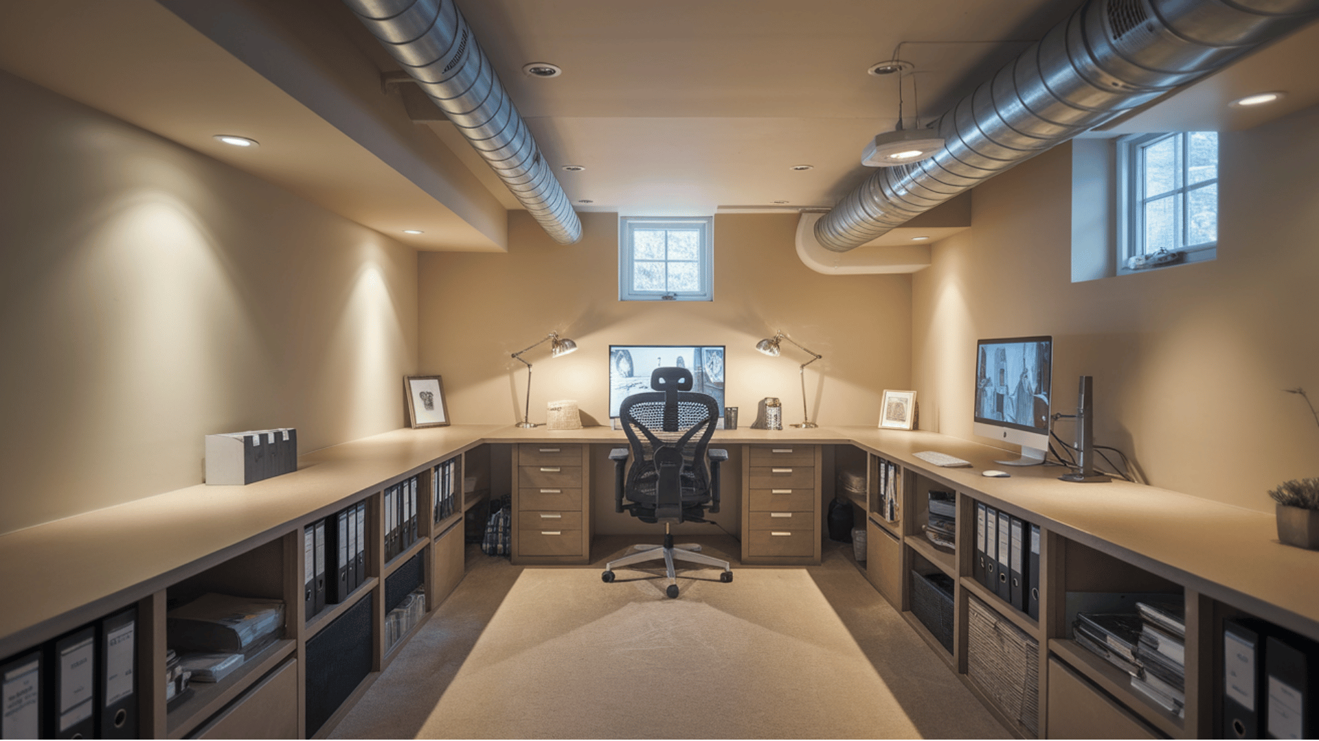 basement home office