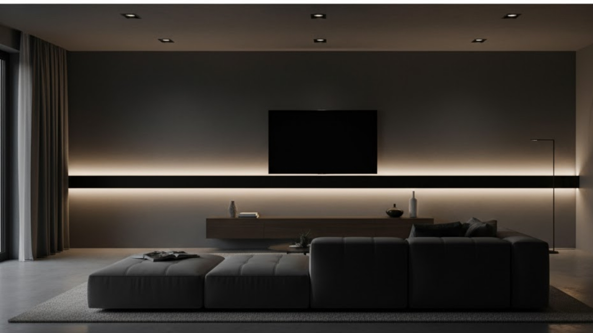 chair rail with integrated led lighting