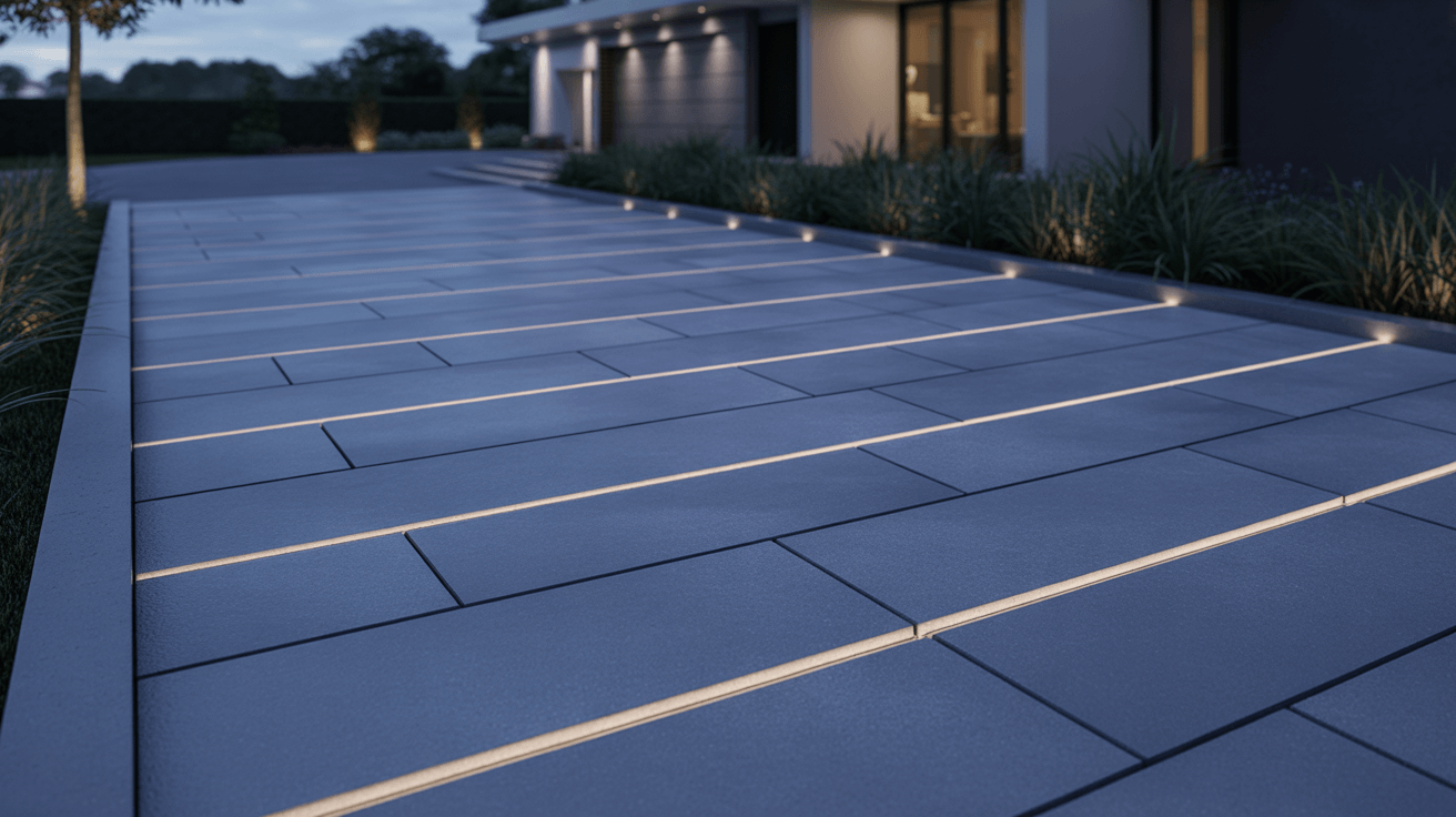 driveways with integrated lighting