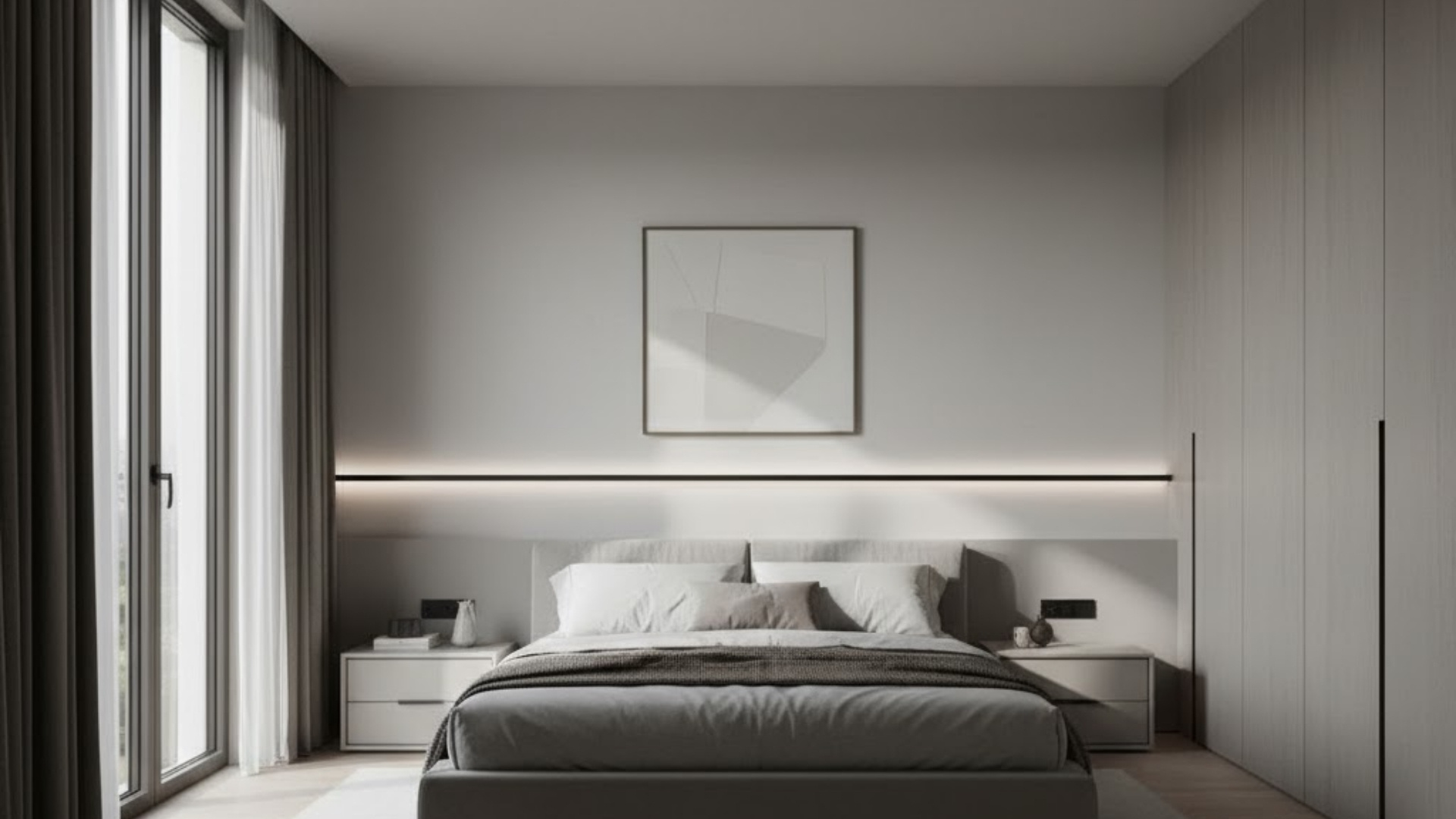 floating chair rail effect with shadow gap