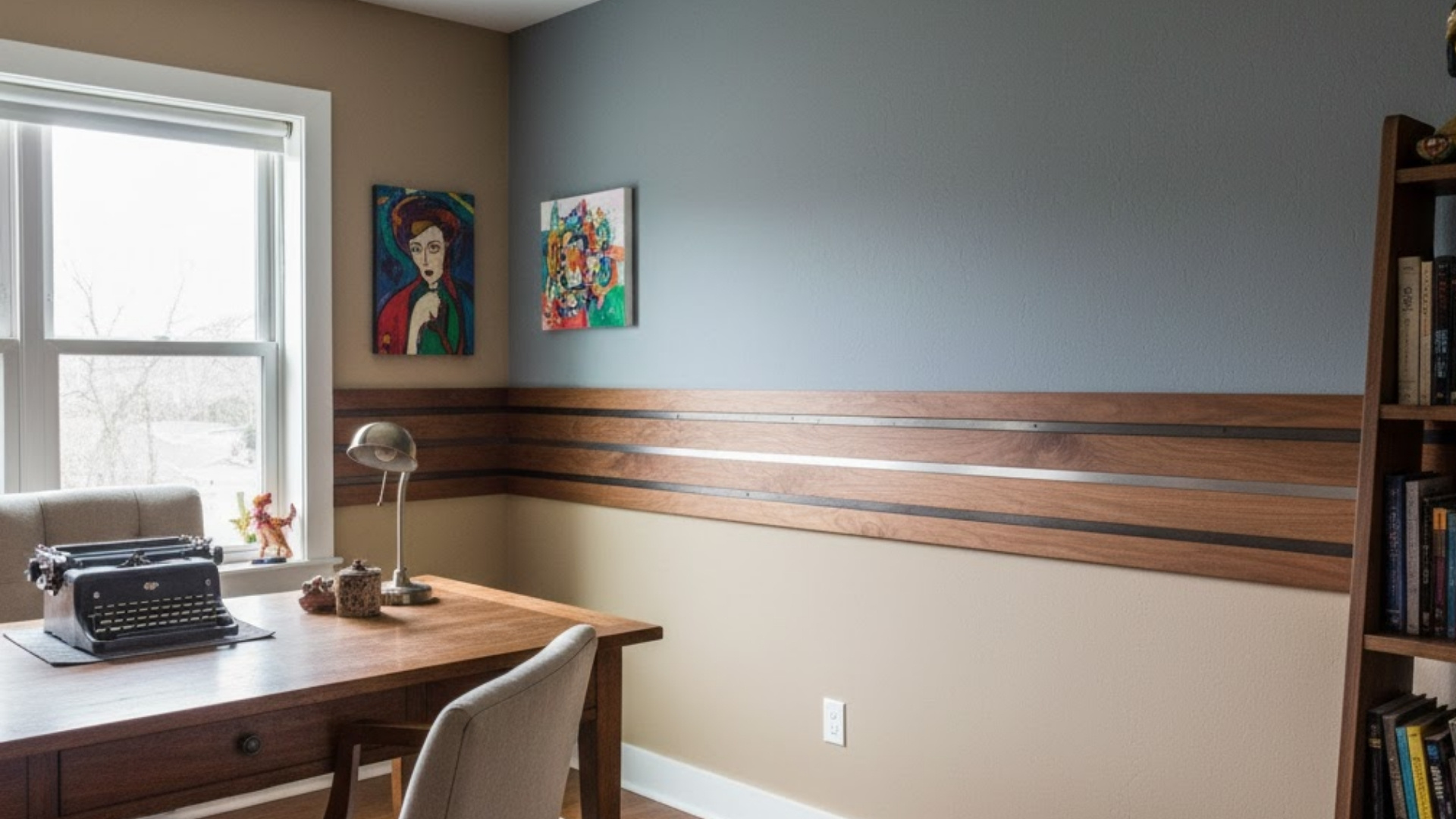 mixed material rails combining wood and metal