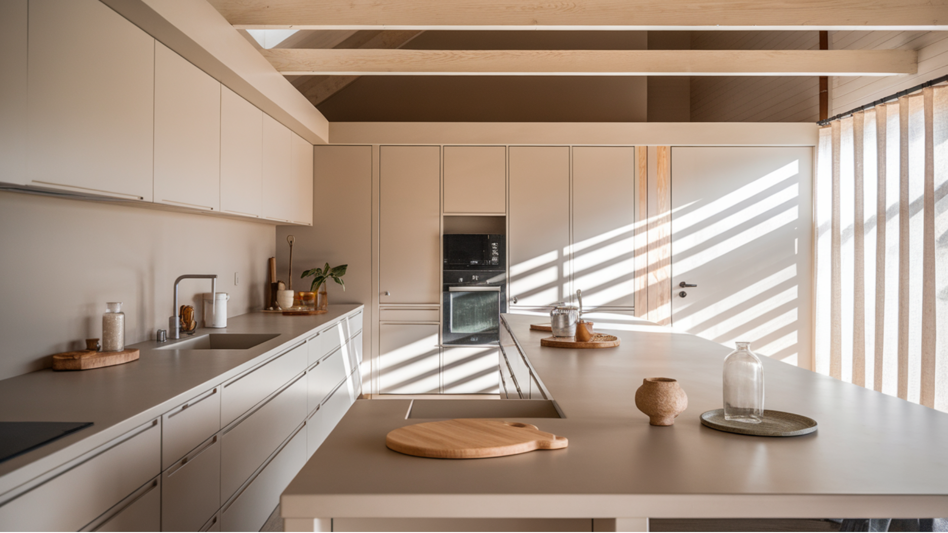 modern minimalist kitchen with clean lines