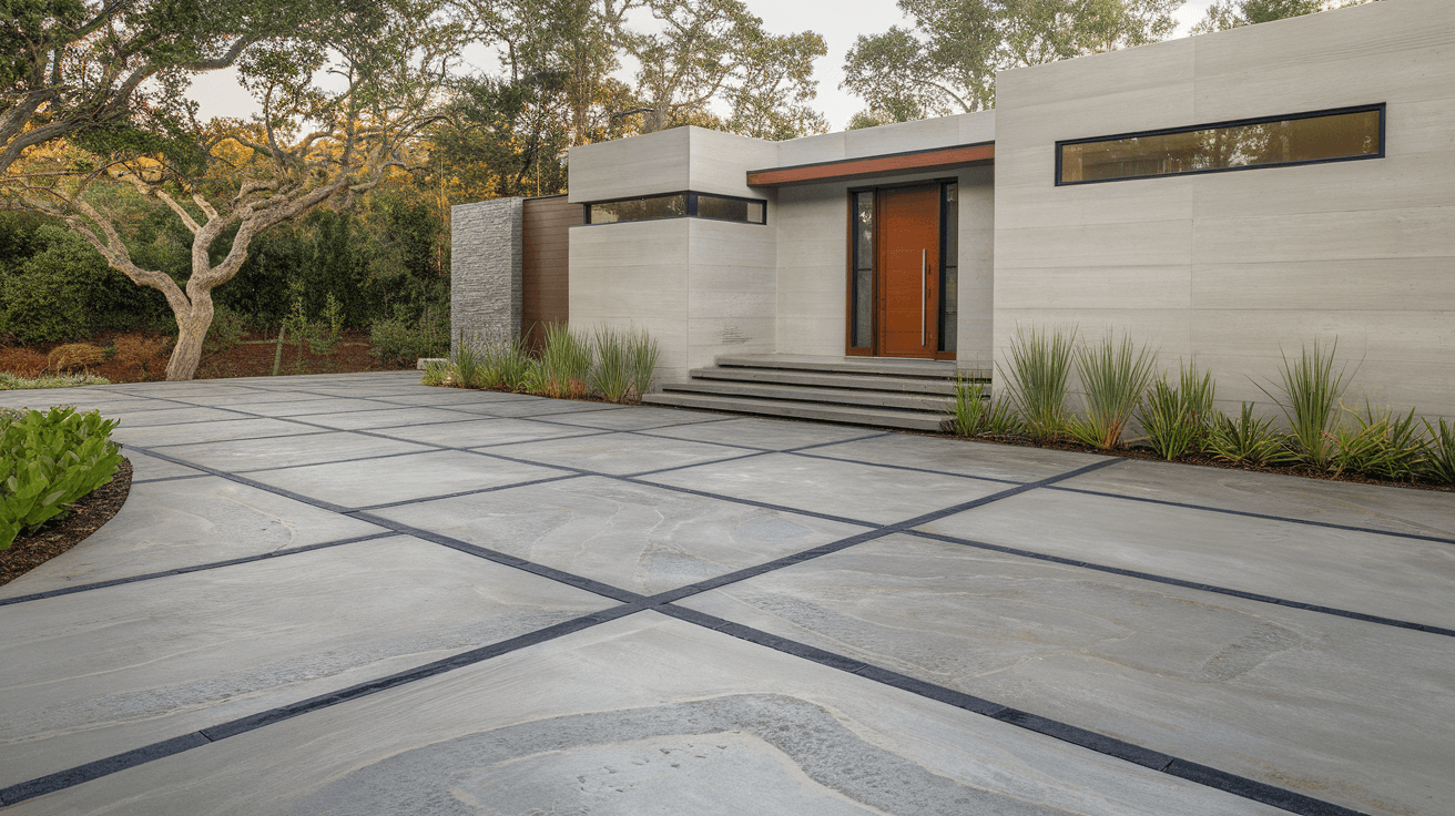 patterned concrete driveways