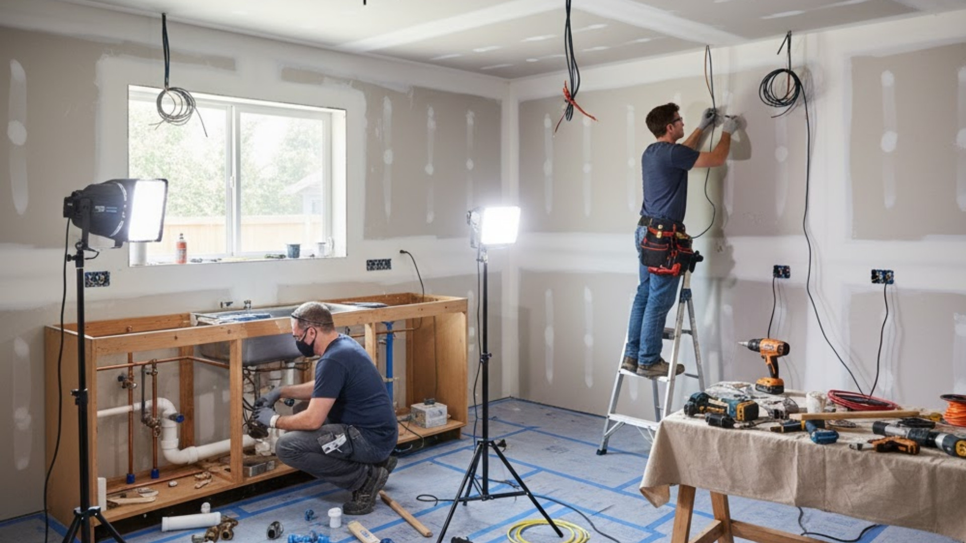 plumbing and electrical