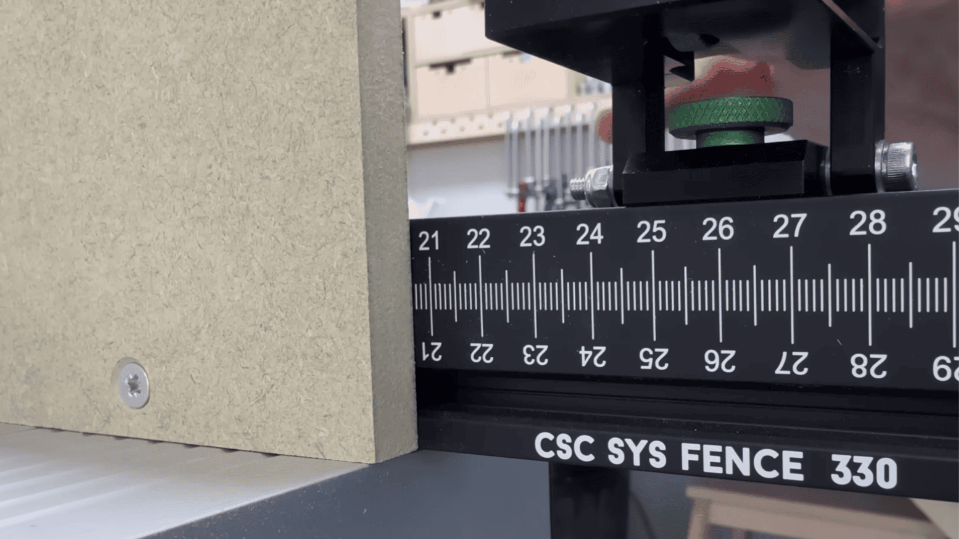 prepare the saw and set up the grooving blade