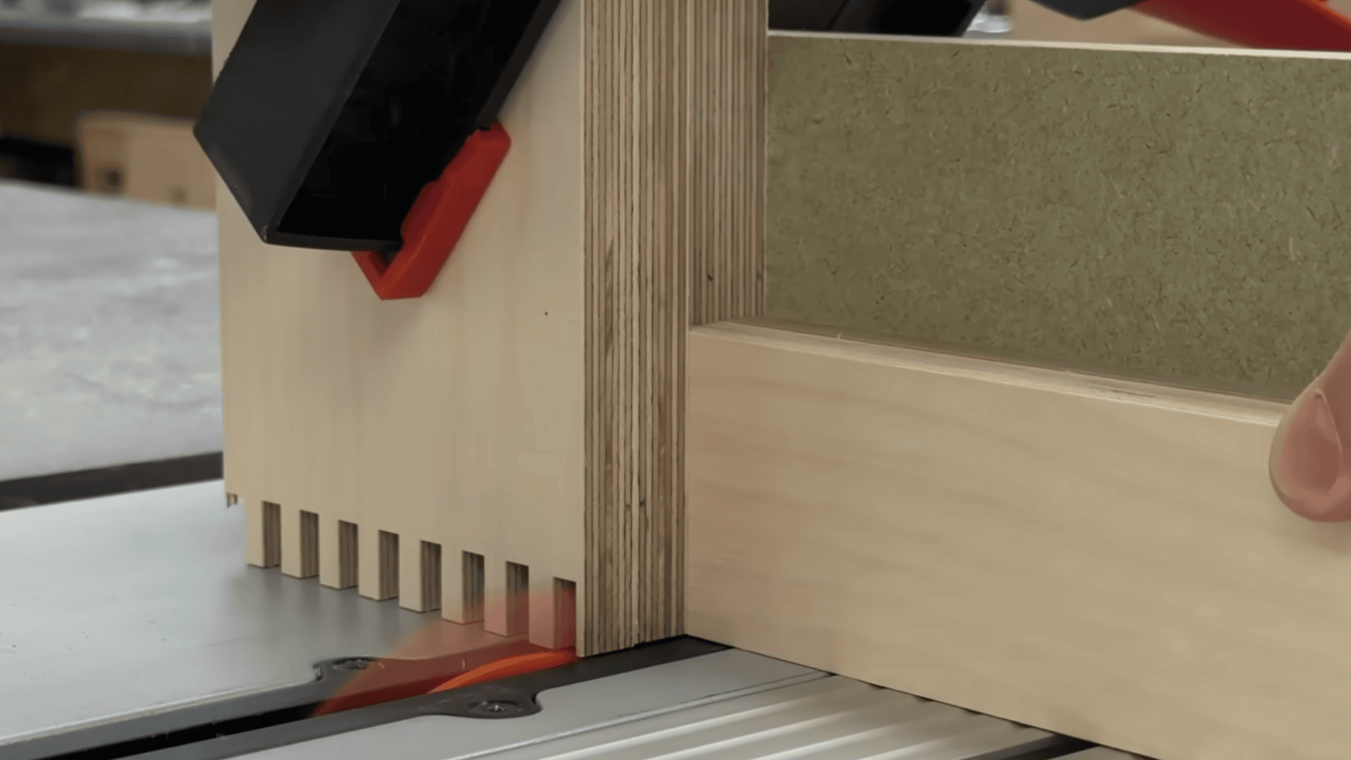 stack and secure panels for batch cutting