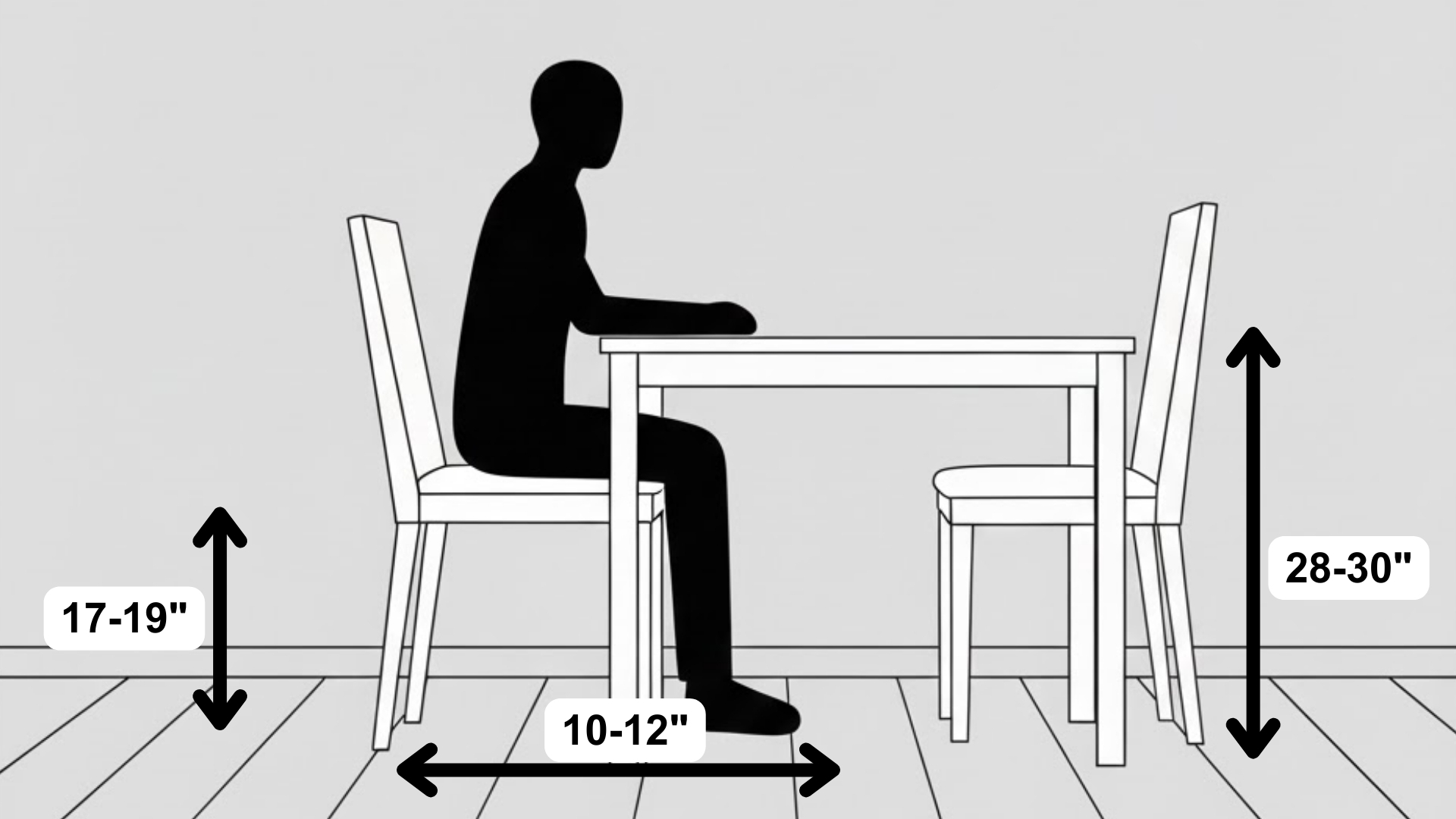 standard dining table height