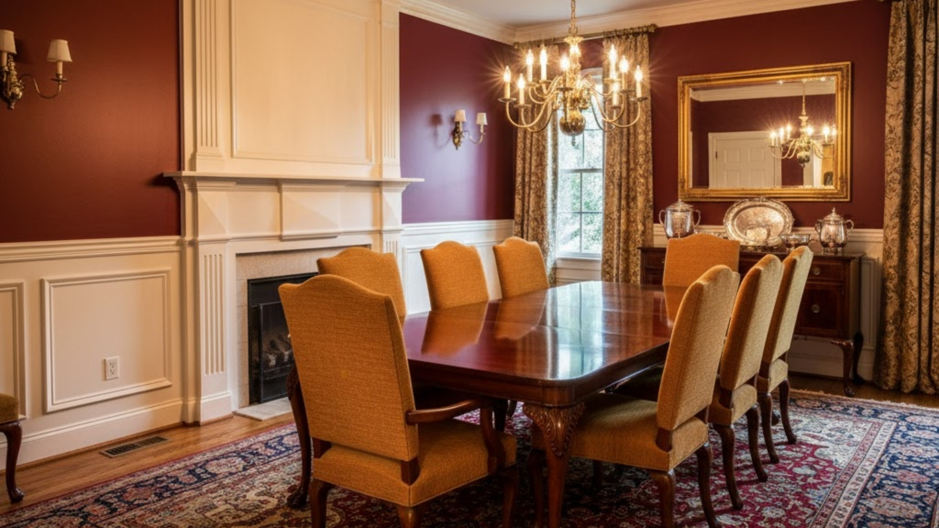 traditional colonial with stepped profiles