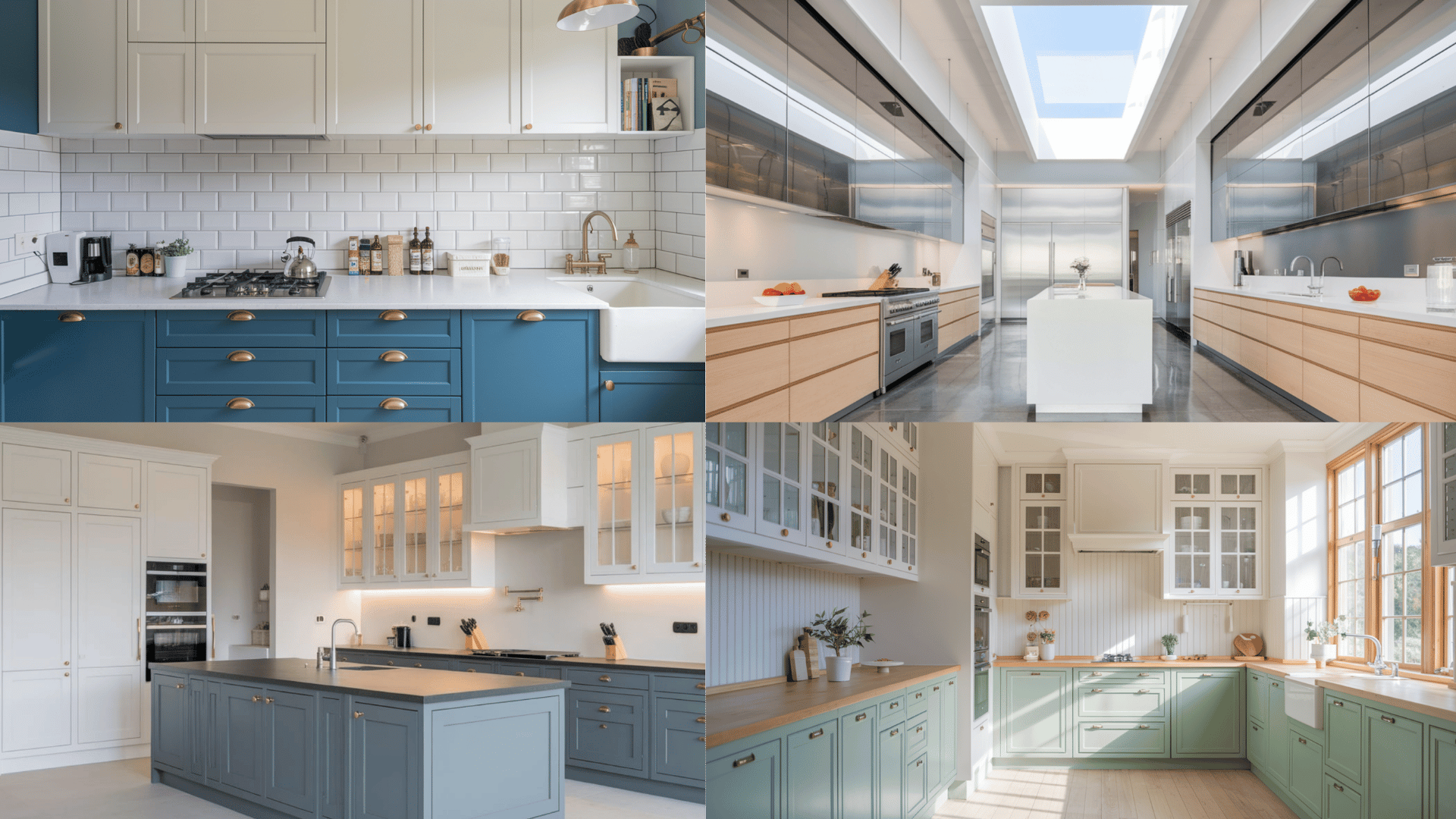 two tone kitchen cabinets