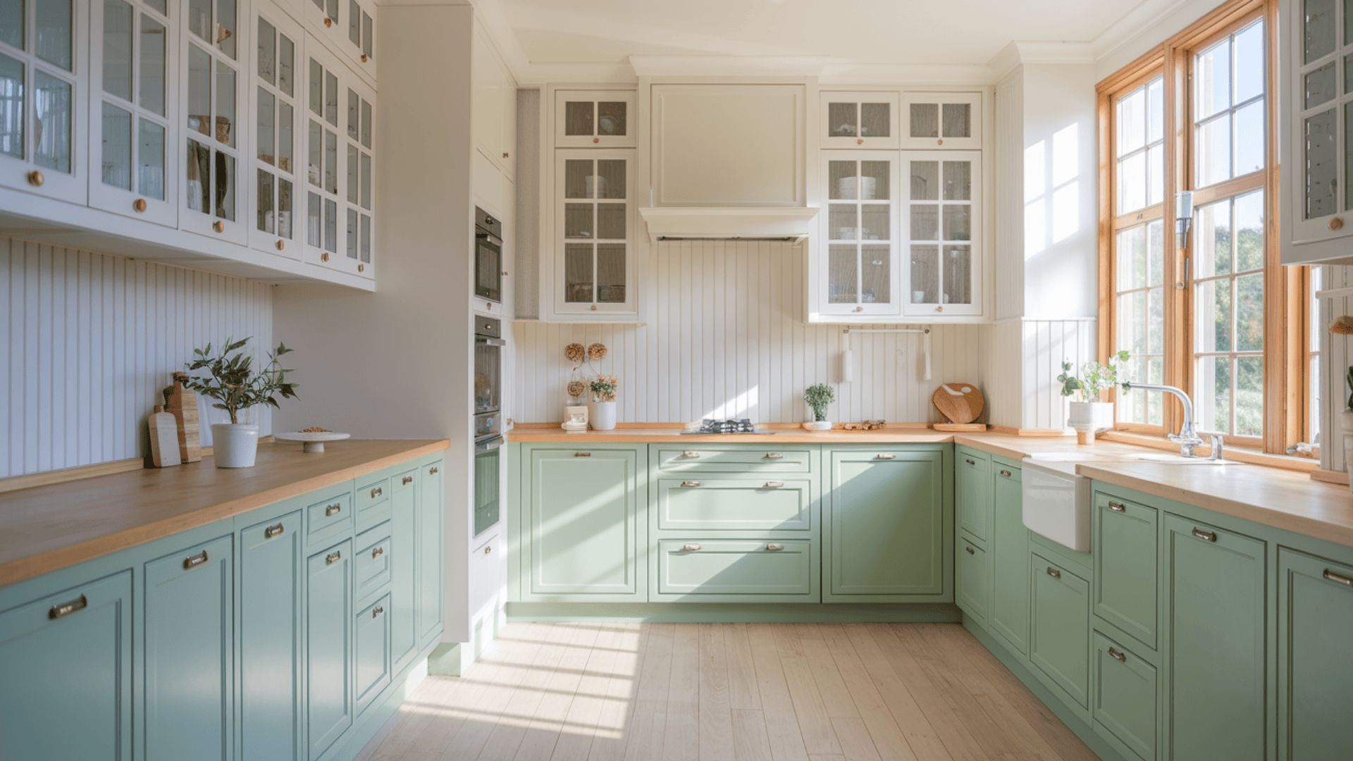 two tone small kitchen ideas