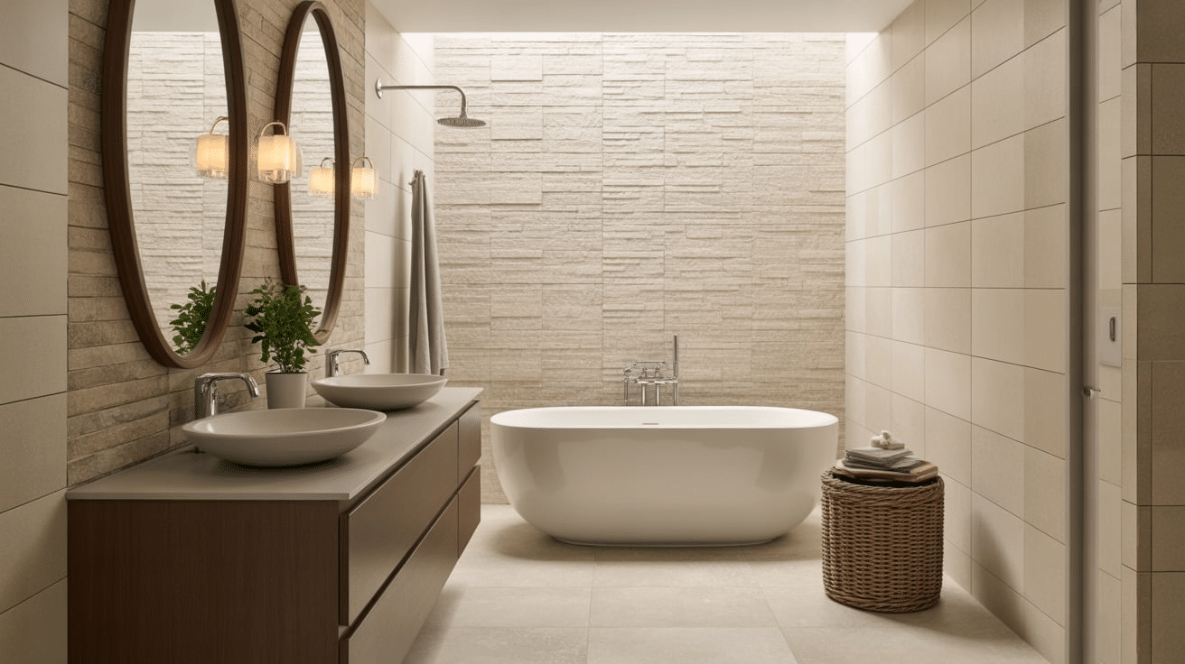 textured accent walls