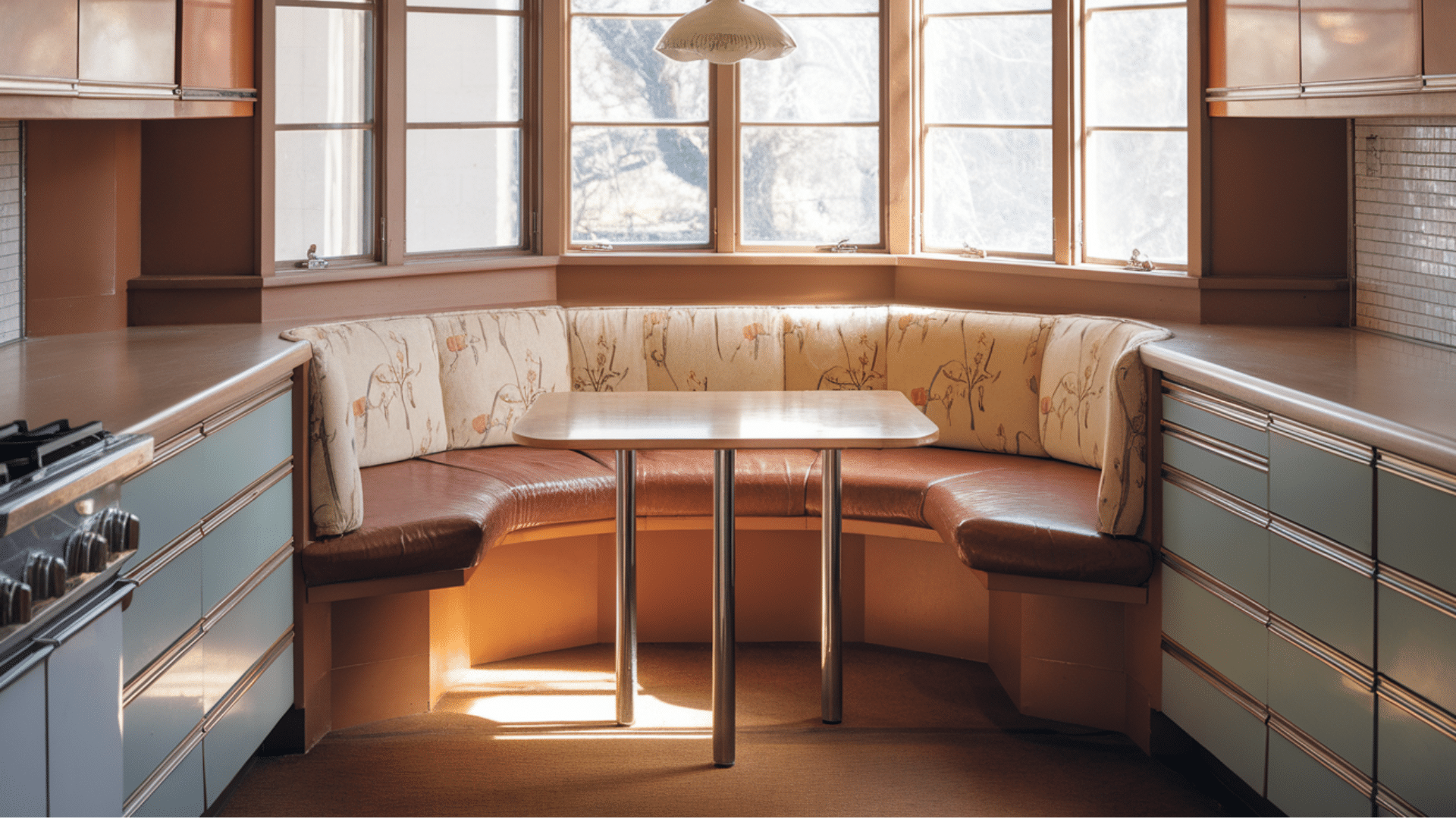 built-In breakfast nook seating