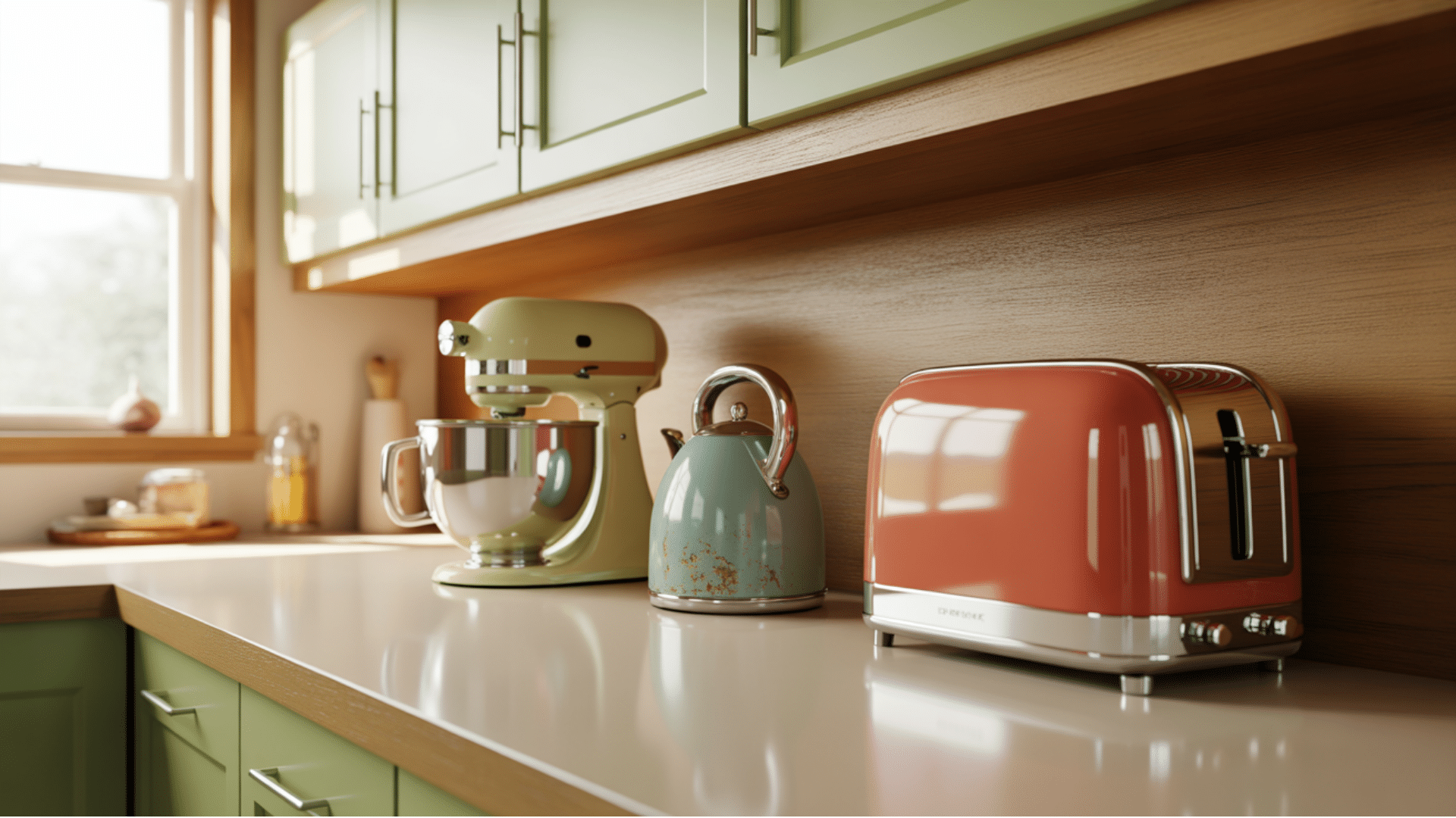 glossy retro small appliances