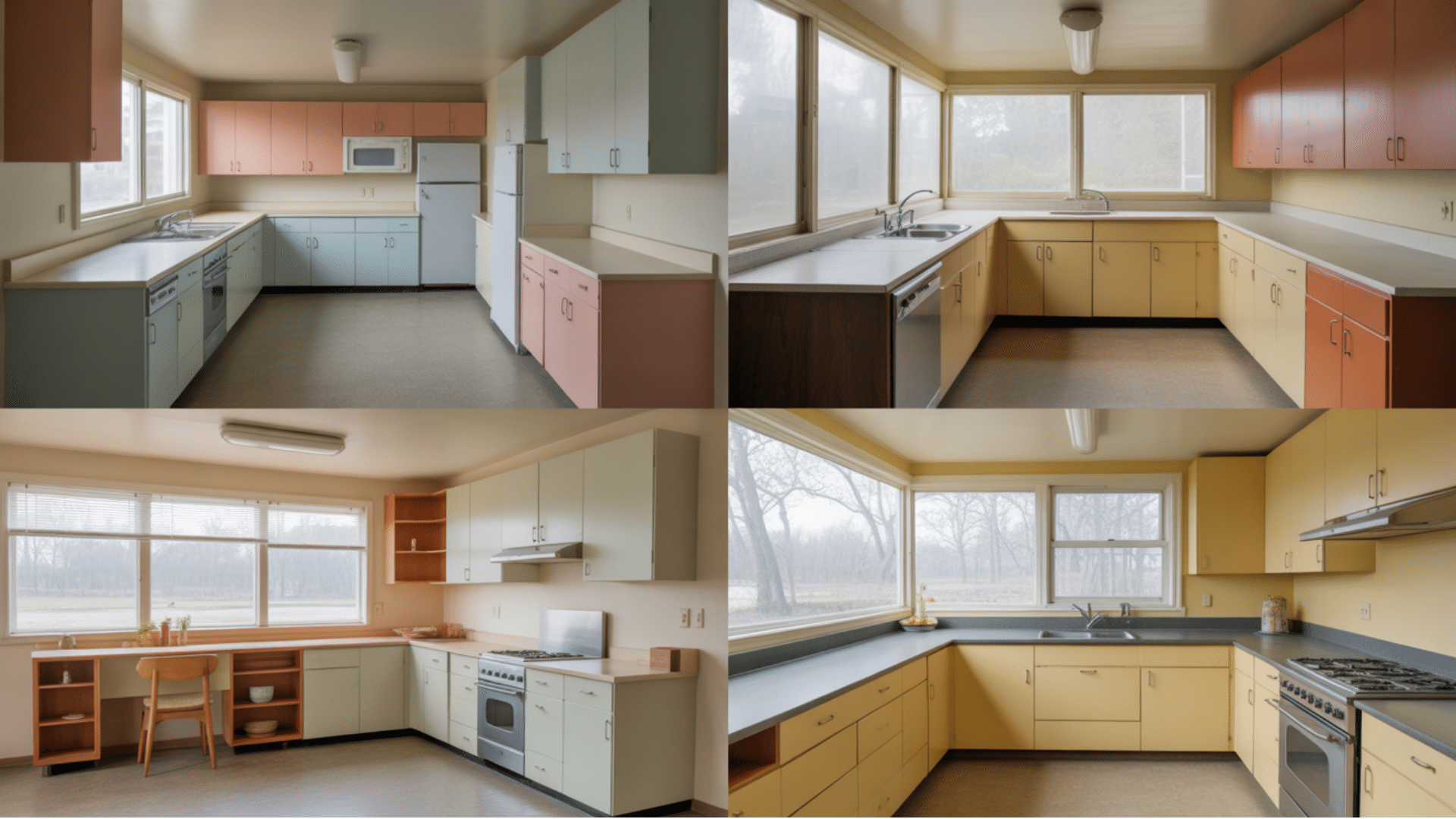 layout styles seen in 1950s homes